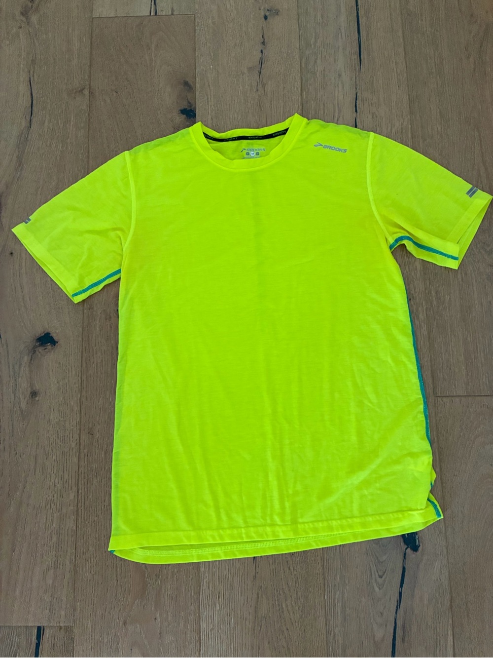 Brooks Neon Yellow Short-Sleeve Running Shirt